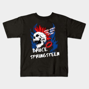 bruce ll music speaks Kids T-Shirt